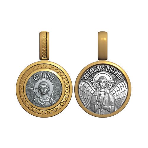 Миниатюрный нательный образок Святая Нина