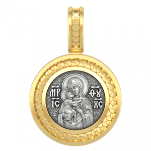 Миниатюрный образок Богородица Феодоровская