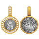 Миниатюрная иконка с фианитами Святая Таисия