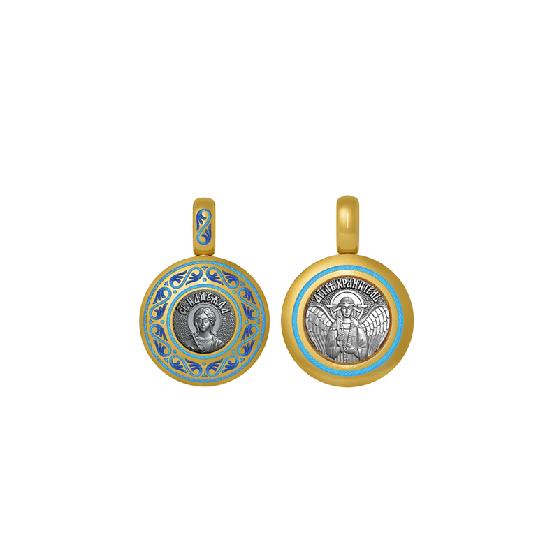 Подвеска с цветной горячей эмалью Святая Надежда