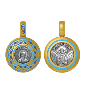 Подвеска с цветной горячей эмалью Святая София