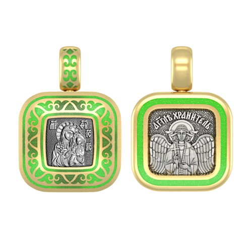 Подвеска с цветной горячей эмалью «Неувядаемый цвет»