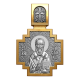 Позолоченный нательный образок Святой Рустик