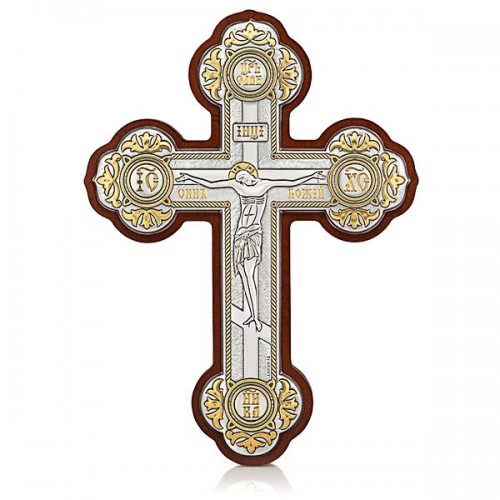 Настенный крест с Распятием Христовым. Арт. РМ