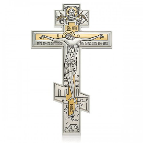 Серебряный крест для домашнего иконостаса