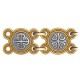 Православный браслет из серебра «Процветший крест» 40.773