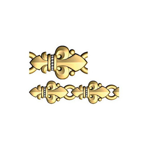Православная цепочка из серебра «Малые лилии» 40.751