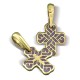 Православный крест с эмалью КЭ 16