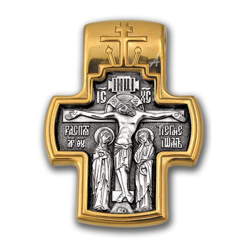 Позолоченный нательный крест «Сретение Господне» (арт 101.055)