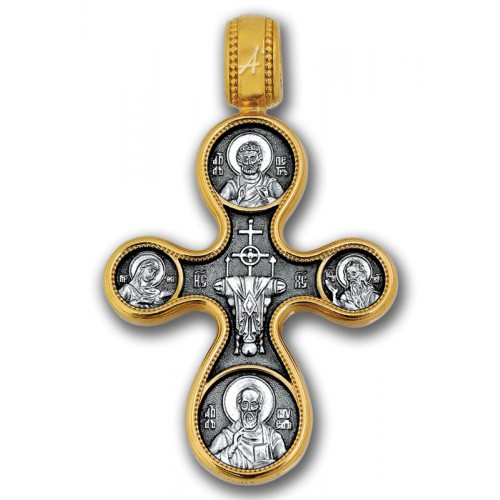 Нательный крест этимасия (5,7 гр) «Восемь Святых» (арт 101.059)