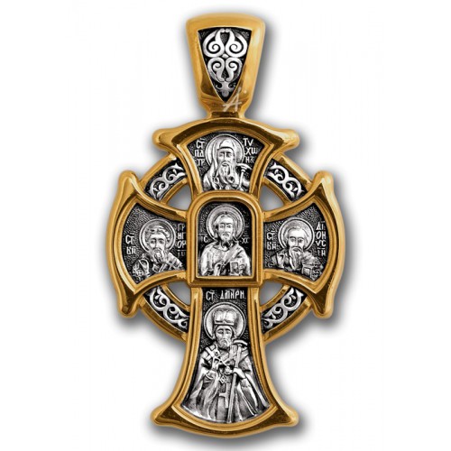 Нательный православный крест «Новгородский»
