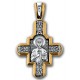 Позолоченный нательный крестик «Пантелеимон Целитель»