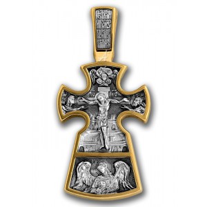 Нагрудный крест. Благоразумный разбойник (серебро) (арт 101.077)