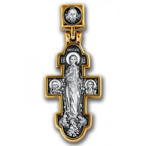 Нательный крестик. Богородица «Нечаянная Радость»