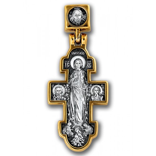 Нательный крестик. Богородица «Нечаянная Радость»