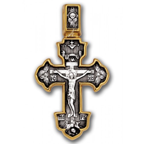 Позолоченный нательный крест «Ангельский Чин» (арт 101.239)