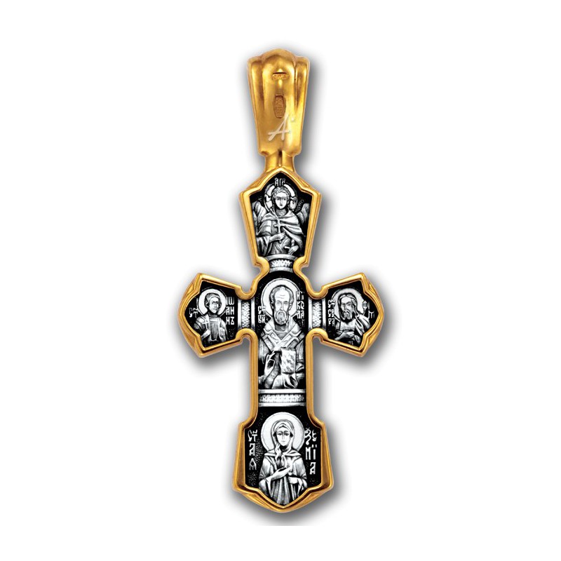 Наперсный православный крестик «Николай Чудотворец» (арт 101.243)