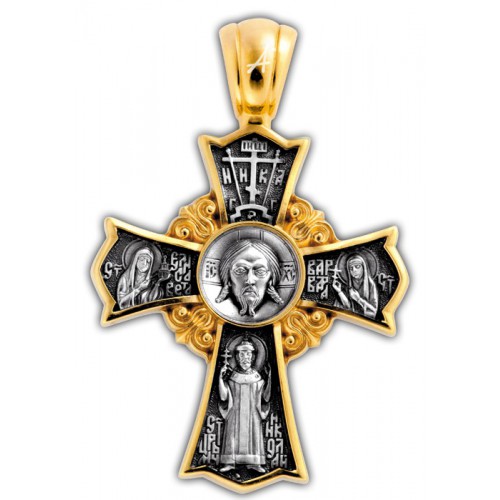 Нательный крестик. Богородица «Игоревская»