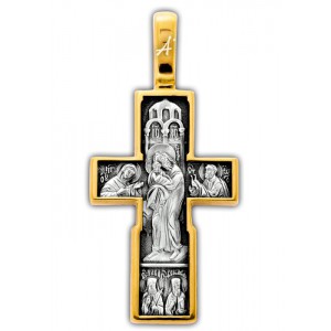 Нательный православный крест «Сретение Господне» (арт 101.257)