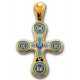 Позолоченный крестик с эмалью «Древо Жизни»