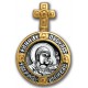 Серебряная иконка круглой формы Святая праведная Анна