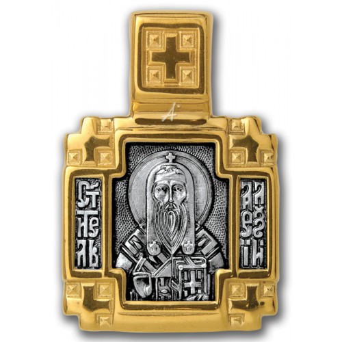 Тельная иконка квадратной формы Святитель Алексий