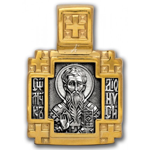 Тельная иконка квадратной формы Святой Дионисий (Денис)