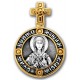 Серебряная иконка круглой формы Святая Анастасия
