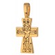 Маленький тельный крест (1,5 гр) «Ангел Хранитель»