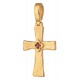 Православный крестик с гранатом «Господи Помилуй»
