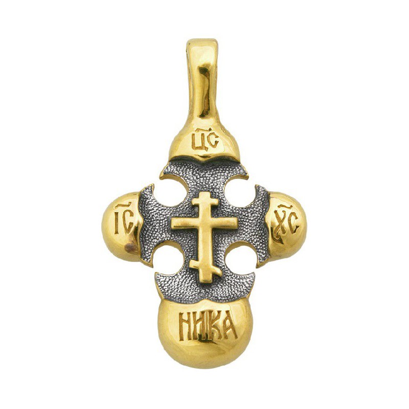 Нательный православный крестик криновидной формы (Кс.530)