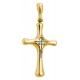 Нательный православный крестик каплевидной формы