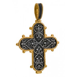 Нательный православный крест «Филигранный» (Кс.693)