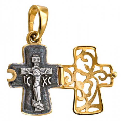 Нательный православный крест «Райский Сад» (Кс.629)