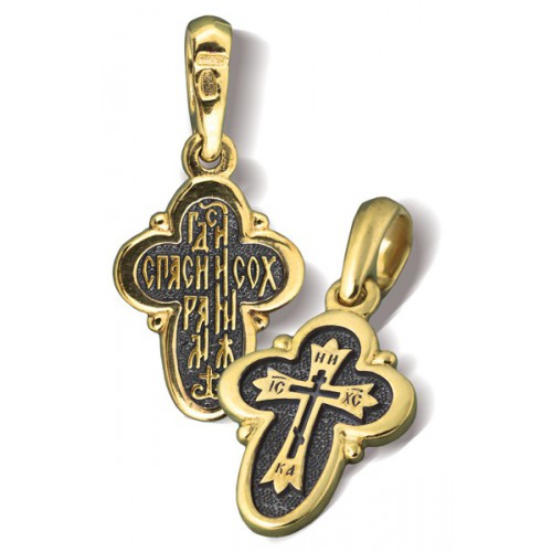 Нательный православный крестик «Криновидный»