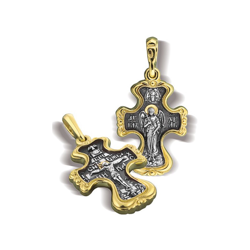 Нательный православный крестик «Ангел Хранитель»