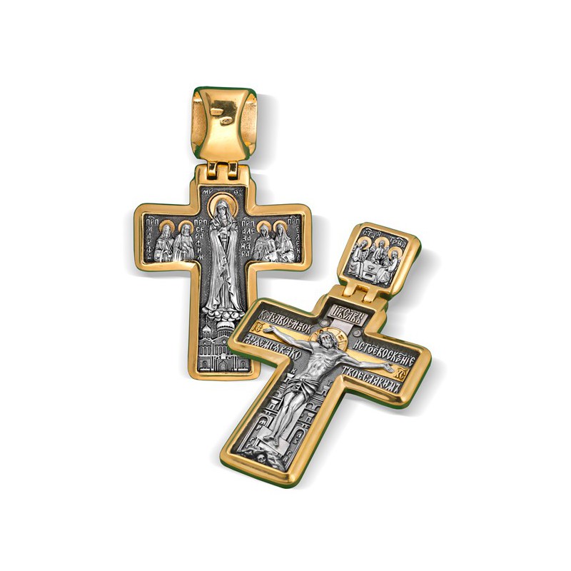 Большой нательный крест (27 гр) «Дивеевский»