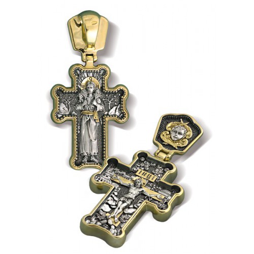 Нательный православный крест «Добрый Пастырь»