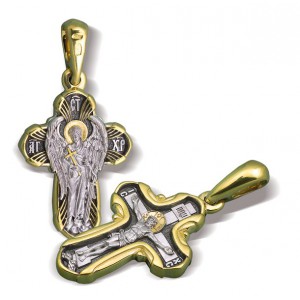 Нательный православный крестик «Ангел Господень»