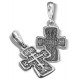 Маленький серебряный крестик «Голгофский»