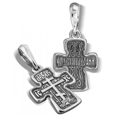 Маленький серебряный крестик «Голгофский»
