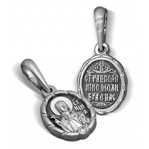 Православный образок с фианитом Святая Нина