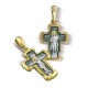 Нательный православный крестик «Дмитрий Солунский»